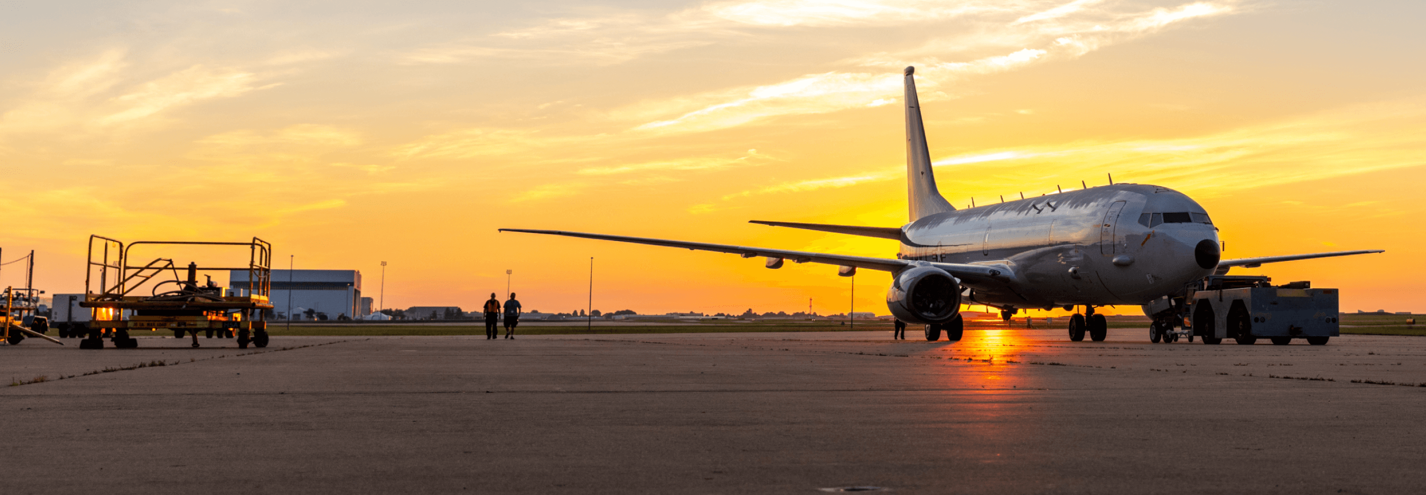 Airplane at sunset Airplane at sunset